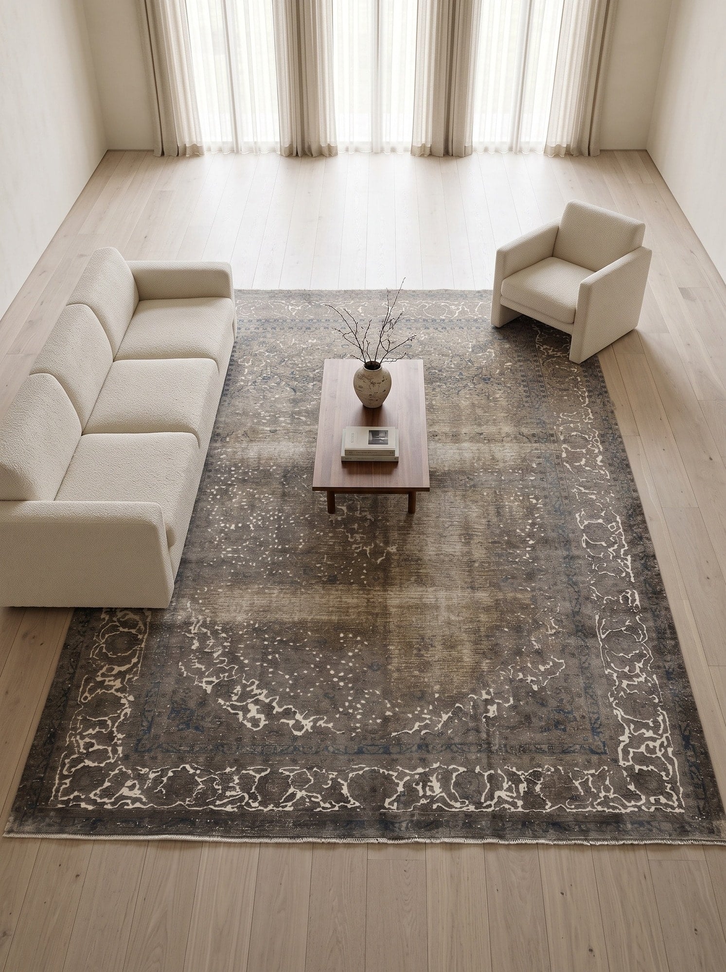Интерьер гостиной в стиле quiet luxury